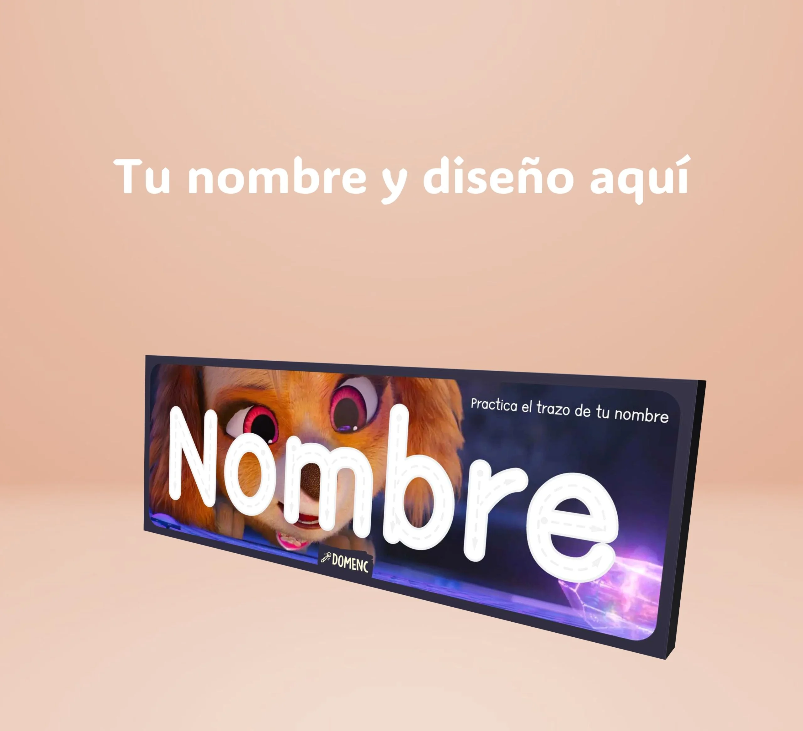 Retablo de trazo nombre personalizado