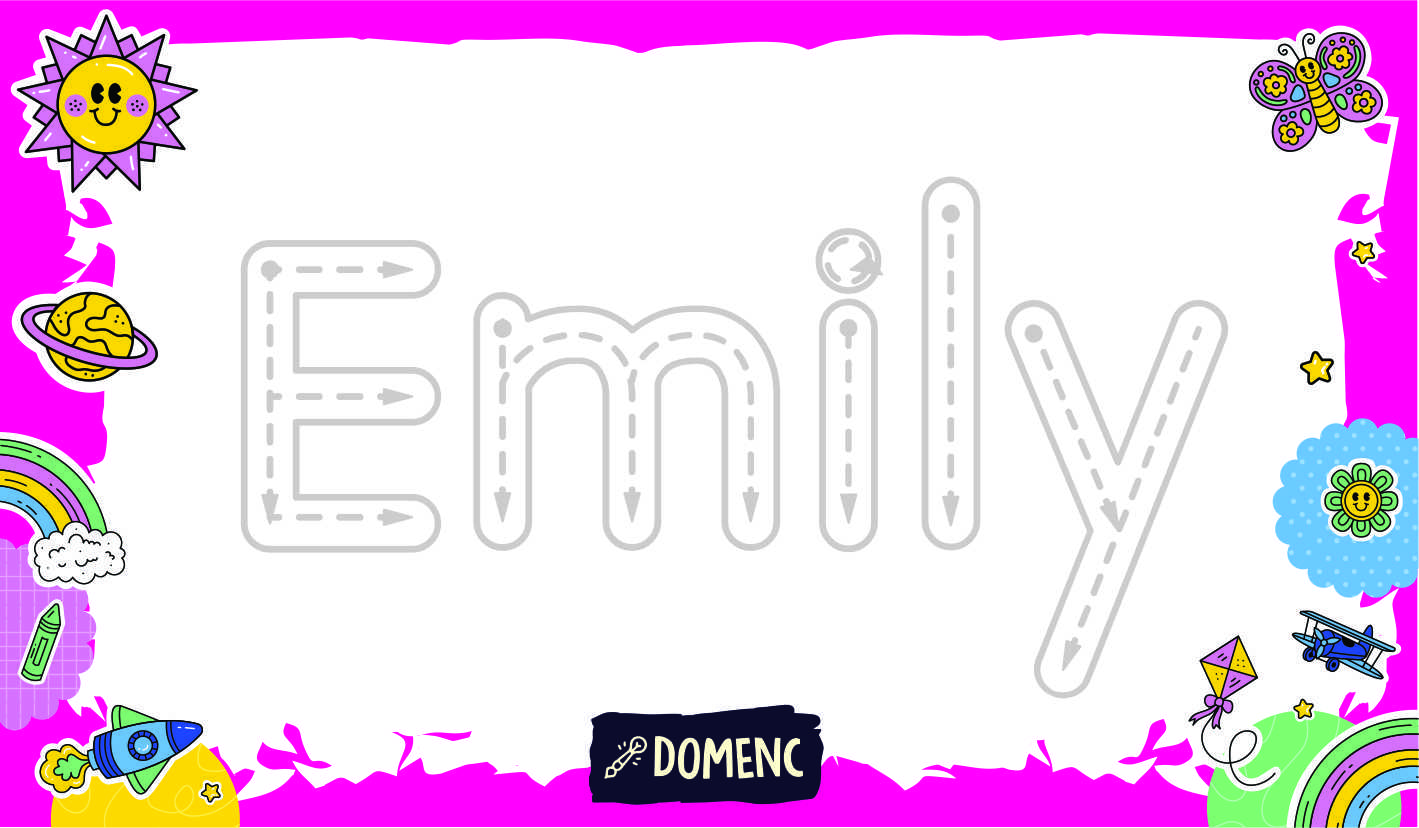 Retablo de repaso nombre infantil - 12cm X 7cm - Imagen 2